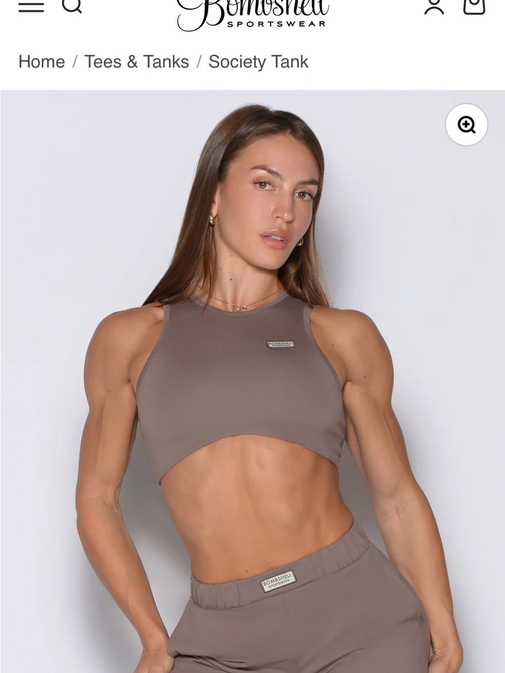 Bombshell Sportswear Society Crop Tank